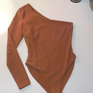 Nude One-Shoulder Bodysuit
